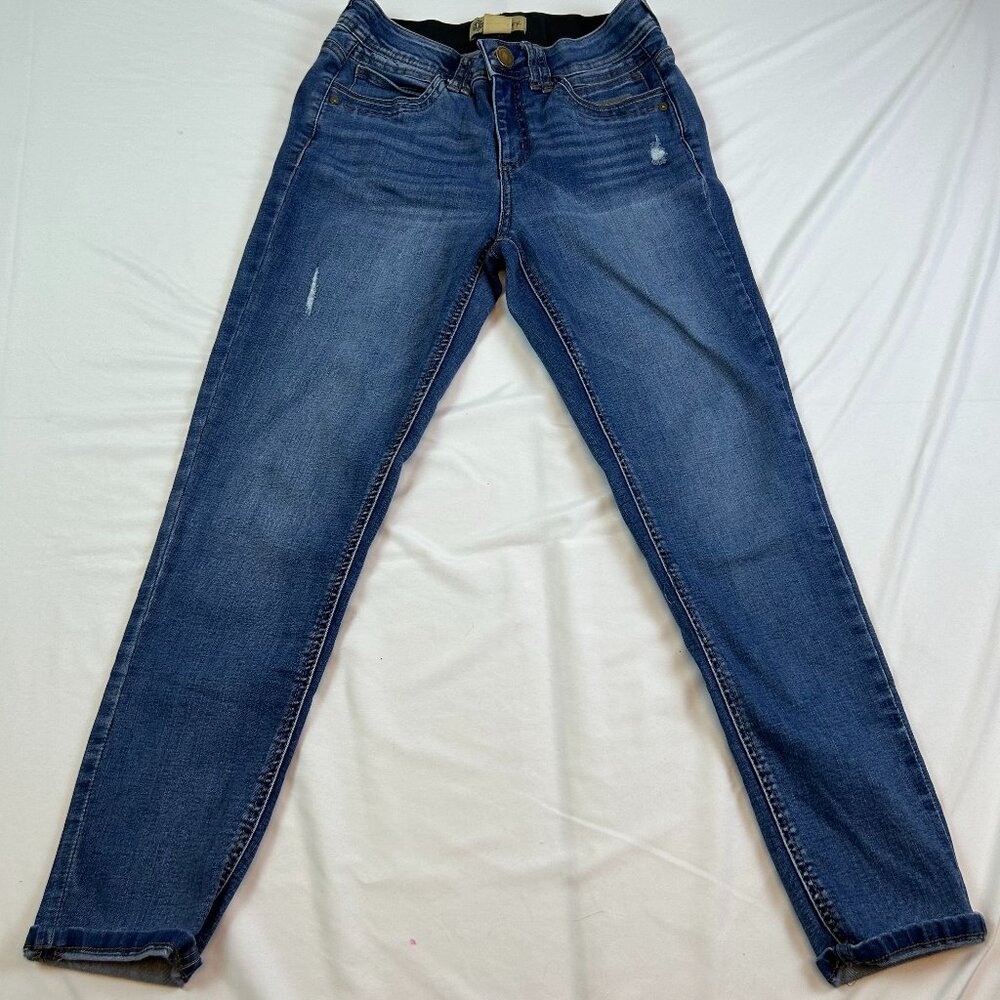 Democracy “Ab” Technology Skinny Jeans Size 6 | Distressed Stretch Denim